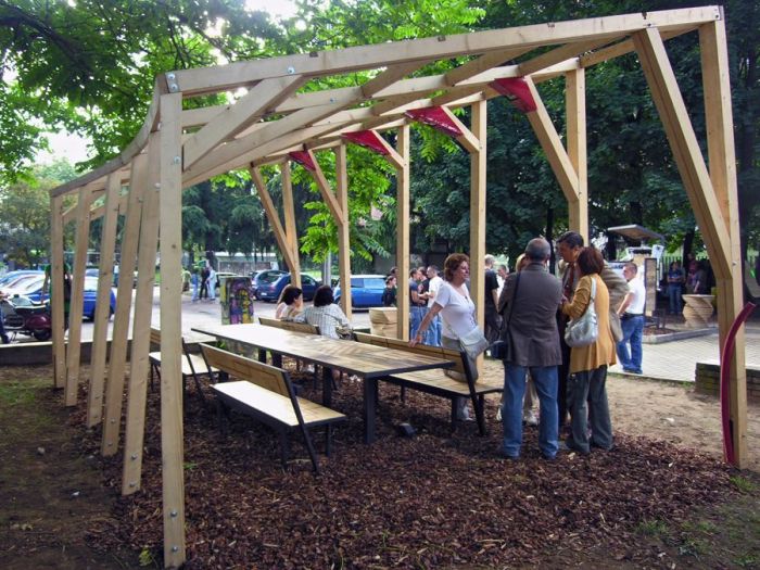 Archisio - Laboratorio Controprogetto - Progetto Arredamenti esterni