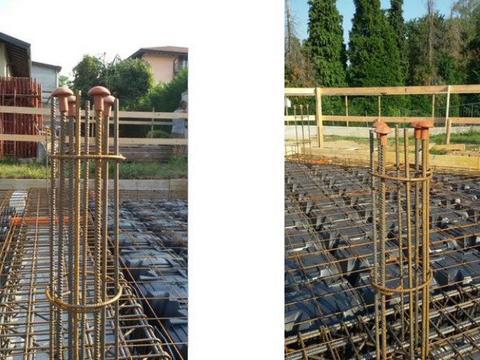 Archisio - Edilgorla - Progetto Casseratura fondazioni e posa iglu formazione pilastri su piano terra realizzazione pilastri su piano terra