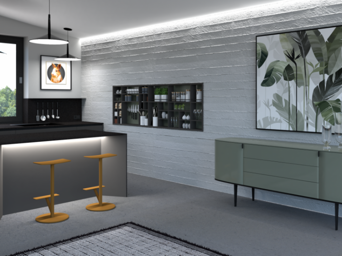 Archisio - Mood Artisan Snc Di Enrico Bedin E Simona Mioara Ghita - Progetto Progetto living e cucina a padova