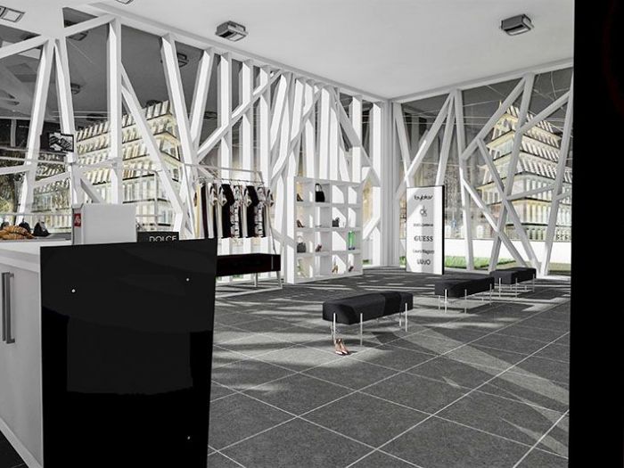 Archisio - Designer1995 Studio Architettura E Arredamento - Progetto Arredamento bar negozio moda