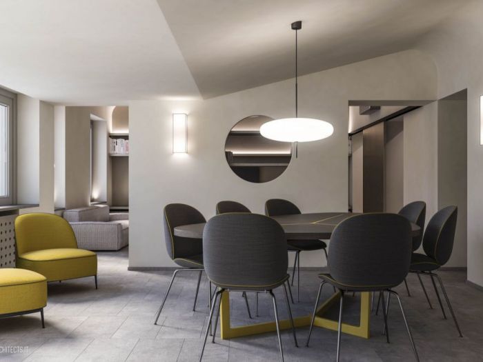 Archisio - Sf Architects - Progetto Dining room apartment in rome