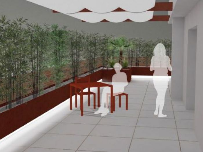 Archisio - Alessandro Fornasari - Progetto Allestimento e progettazione di un terrazzo sito in pordenone