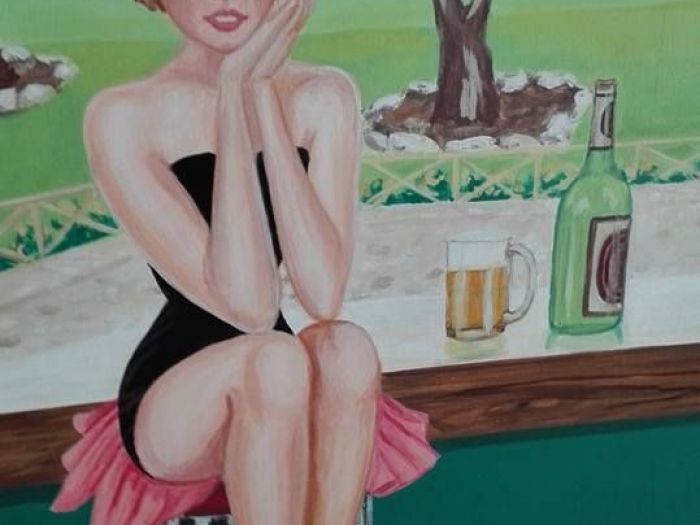 Archisio - Edyta Komar - Progetto Decorazione di parete di un ristorante di una sala hobby in una sala da gioco e allestimento per show-room per unazienda nel settore moda