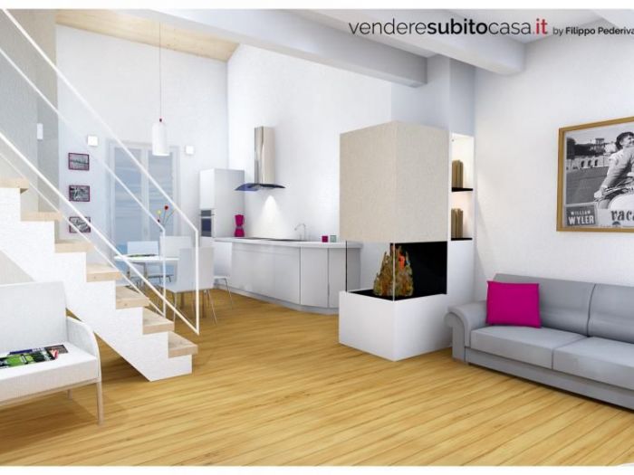 Archisio - Venderesubitocasa By Filippo Pederiva - Progetto Redesign parziale vendere casa subito con planimetria e render 3d