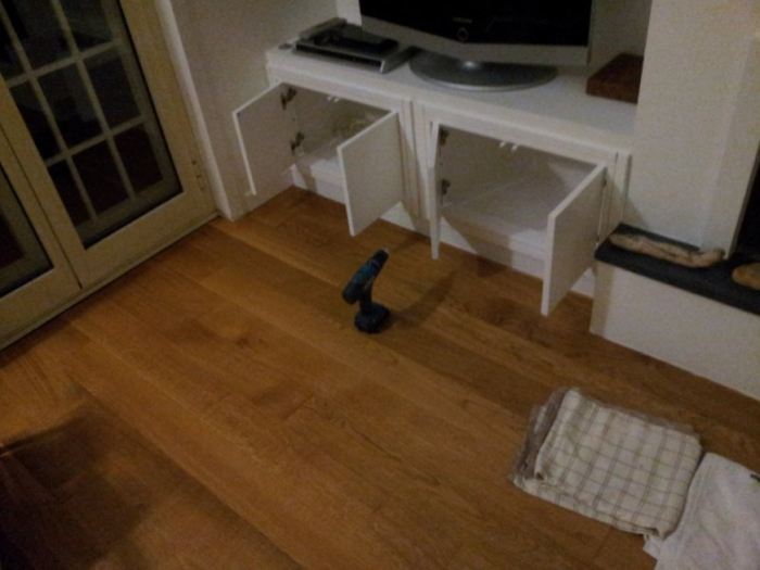 Archisio - Arte Del Legno 86 Snc - Progetto Sportelli laccati bianchi opachi realizzati in listellare