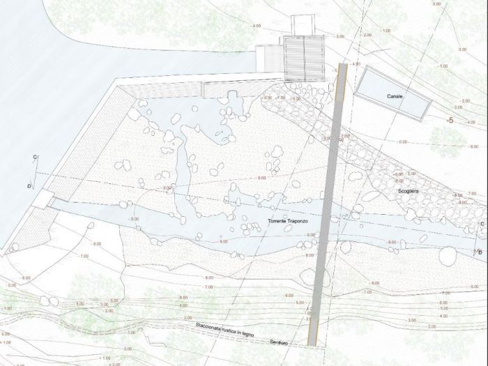 Archisio - Pstudio - Progetto Ponte tibetano nel viterbese