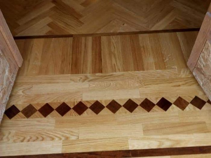 Archisio - Ardigo Gianluca Parquet - Progetto Fornitura posa levigatura e verniciatura parquet tradizionali a disegno