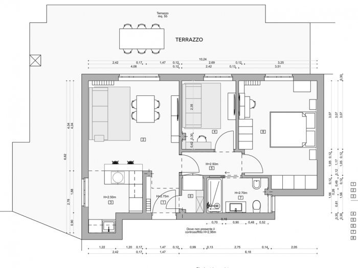 Archisio - Studio Ferretti - Progetto Piccolo appartamento rinnovato a pescara