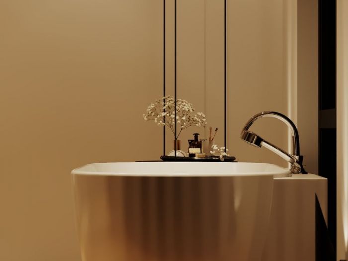 Archisio - Red Head Design - Progetto Bagno con lavanderia