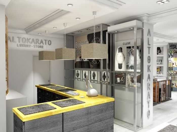 Archisio - Andrea Pontoglio - Progetto Altokarato cc la grande mela verona - luxury store