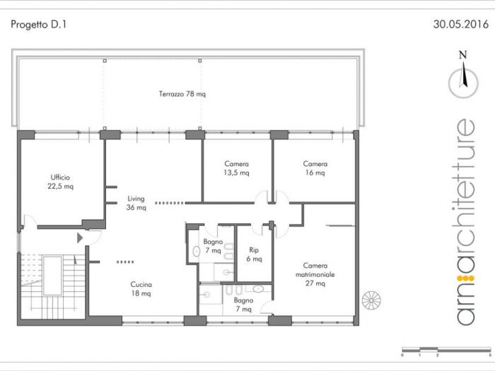 Archisio - Arnia Architetture - Progetto Appartamento in via tiburtina - roma