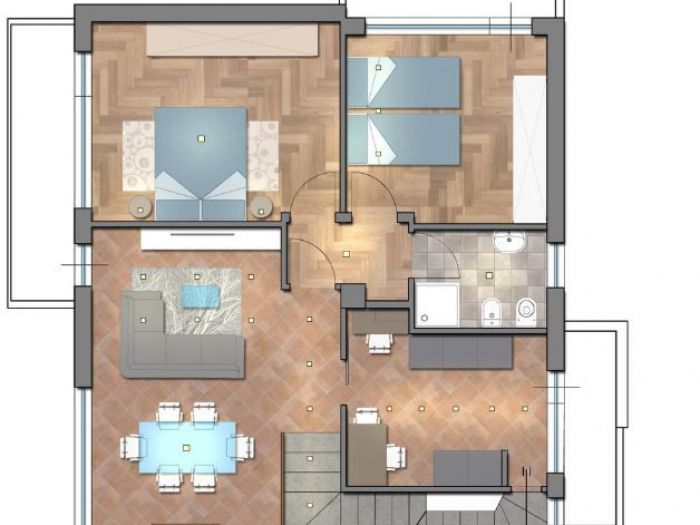 Archisio - Gabriele Palestini Arch D - Progetto Casa per gli studenti di 60mq