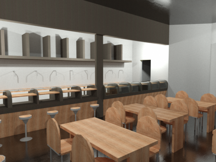 Archisio - Ruben Palma - Progetto Studio di arredo per una birreria