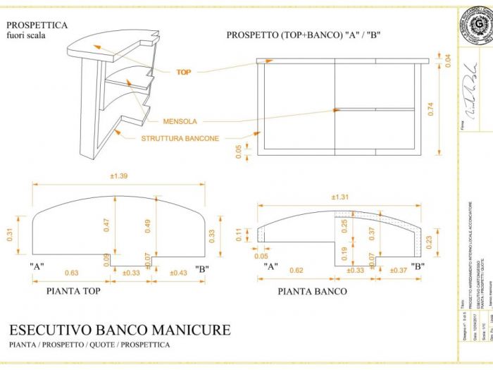 Archisio - Riccardo La Barba - Progetto Negozio parrucchiera
