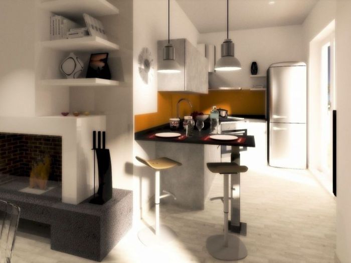 Archisio - Luigi Vasari Interior Design - Progetto Cucina living