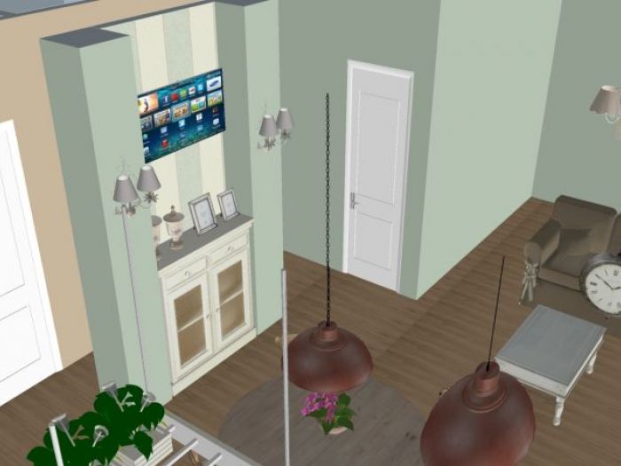 Archisio - Casesa Tiziano - Progetto Appartamento 70mq stile shabby chic