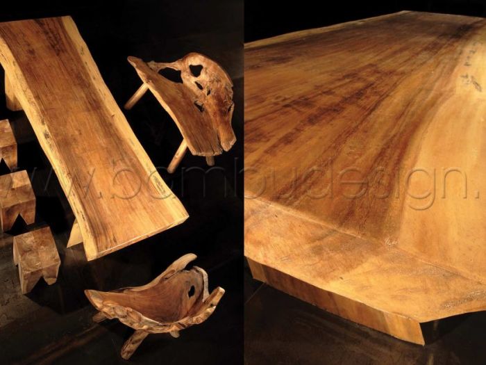 Archisio - Bambu Design - Progetto Tavoli basi tavolo sedie poltroncine