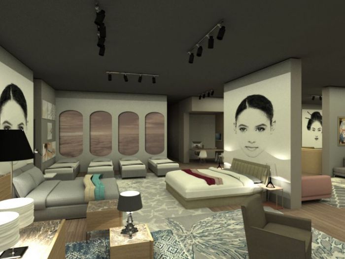 Archisio - Designerclub Mimmo Rusoo - Progetto Progetto di allestimento di un negozio specializzato nella vendita di divani e letti