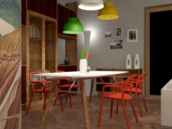 Archisio - Simona De Marco - Progetto Villa unifamiliare progetto di arredo zona cucina living e bagno