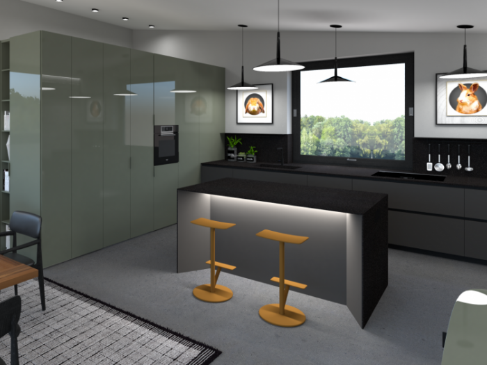 Archisio - Mood Artisan Snc Di Enrico Bedin E Simona Mioara Ghita - Progetto Progetto living e cucina a padova