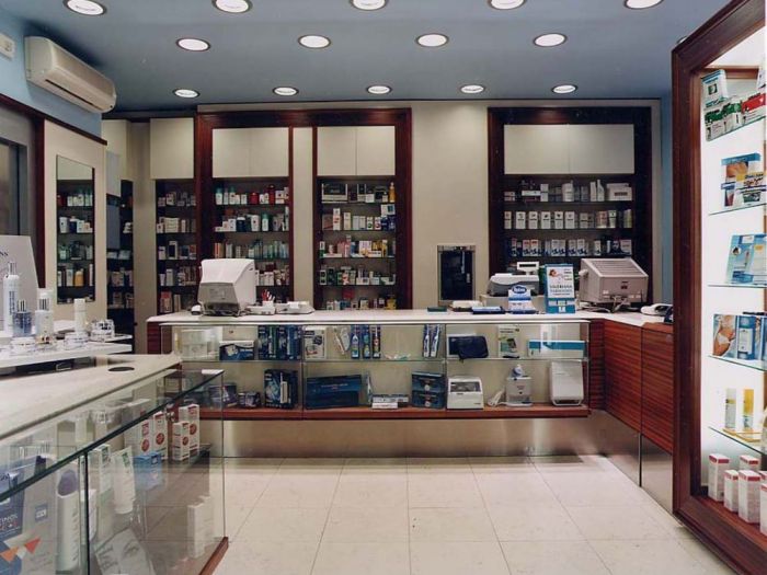 Archisio - X Studio - Progetto Farmacia igea - napoli 2001