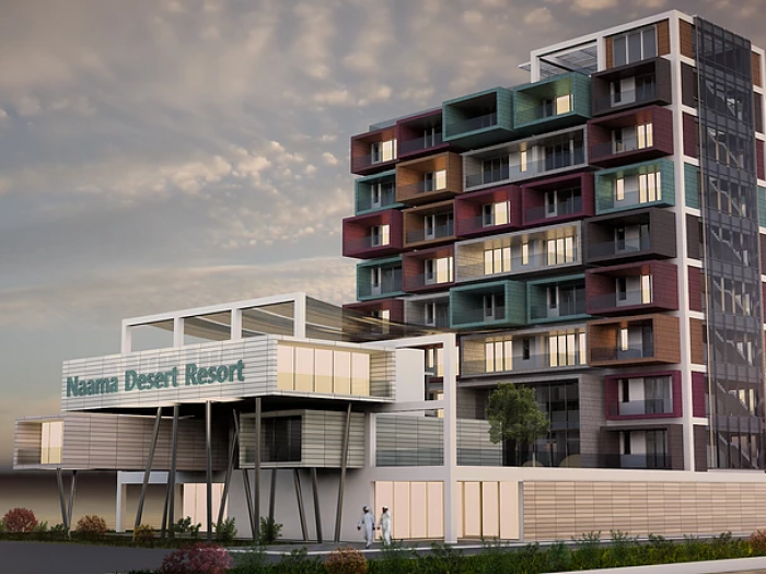 Archisio - Giovanni Valente - Progetto Desert container hotel algeria