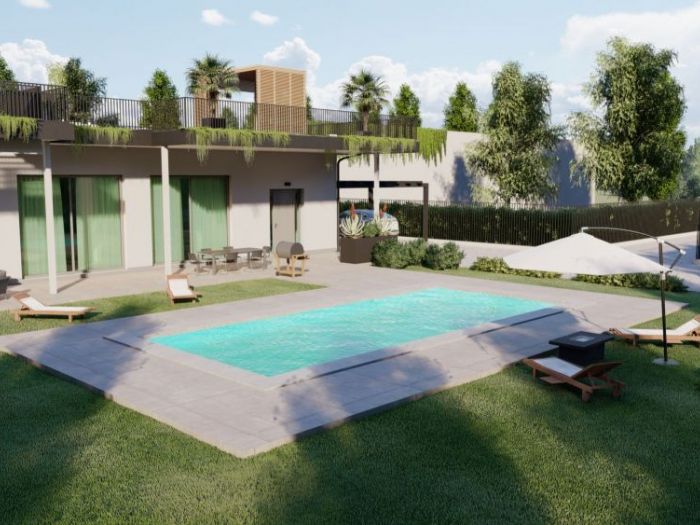 Archisio - Render Real - Progetto Render 3d di una villa con piscina