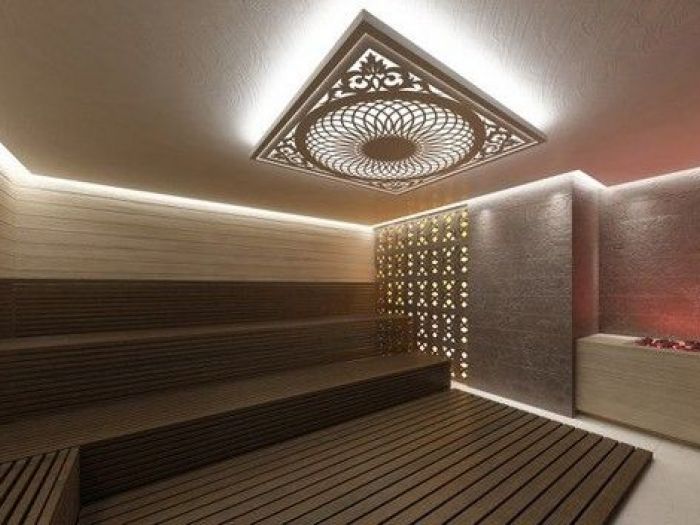 Archisio - Solaris Acqua Sport Srl - Progetto Wellness -sauna finlndese bagno di vaporedocce hammam
