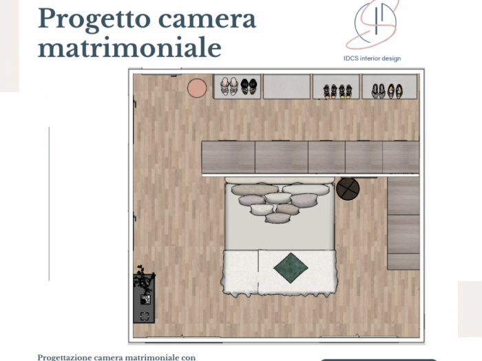 Archisio - Idcs Interior Design - Progetto Progettazione camera padronale