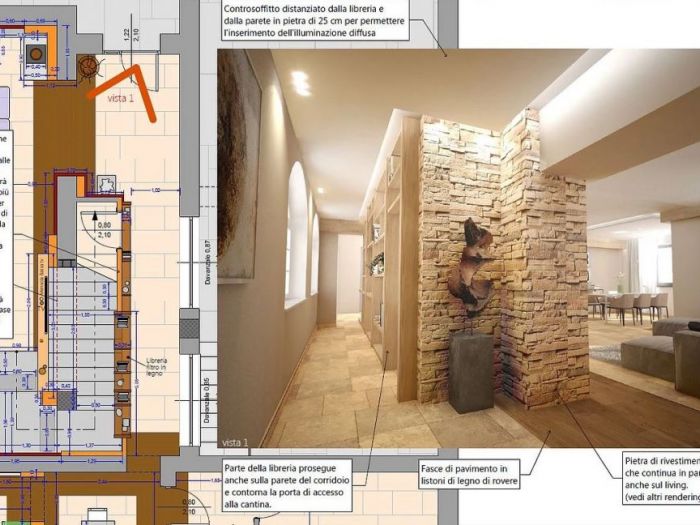 Archisio - Stefano Proietti - Progetto Lavoro di design per linterno di una villa in stile rustico in provincia di roma interior design