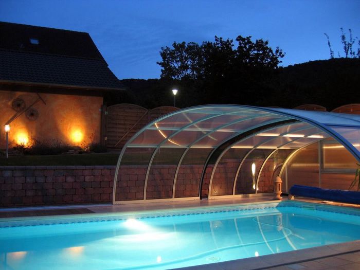 Archisio - Aquanova - Progetto Coperture per piscine telescopiche