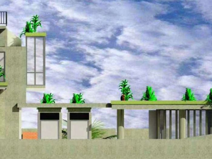 Archisio - Maurizio Di Donato - Progetto Progetto di un stuttura polifunzionale e riqualificazione prospetto sud