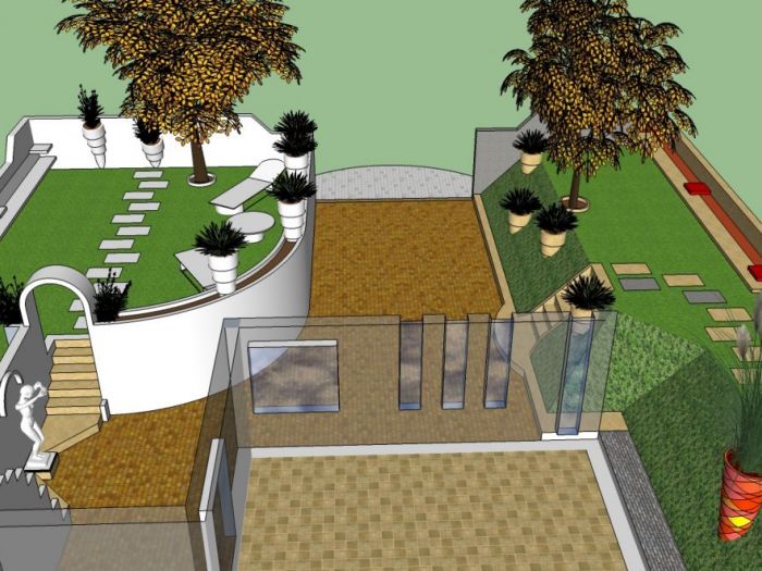 Archisio - Luca Righetto - Progetto Progettazione giardini Uno sguardo dal monte