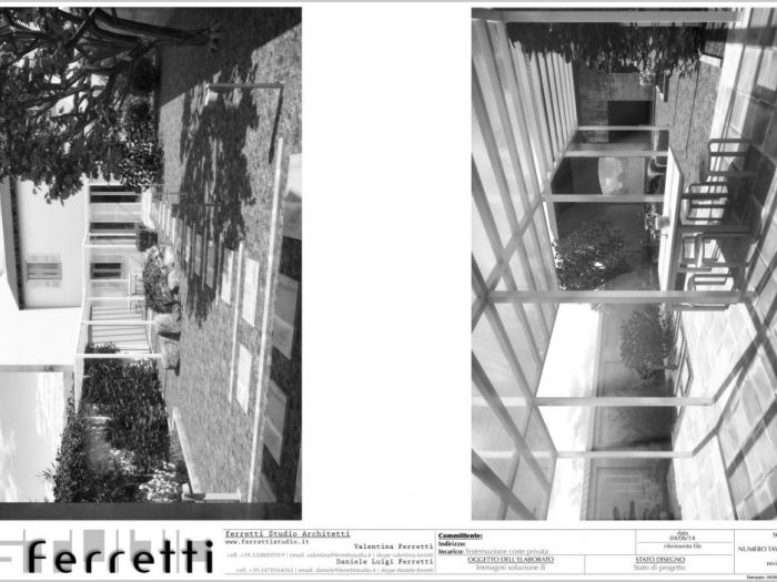 Archisio - Studio Ferretti - Progetto Sistemazione corte privata