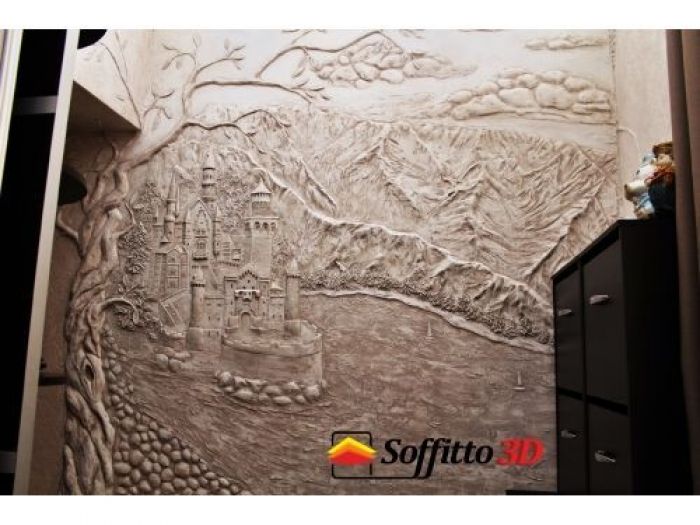 Archisio - Soffitto 3d - Progetto Bassorilievo