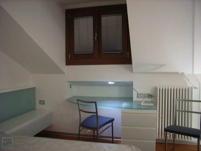 Archisio - Cofra Architettura Design Innovazione - Progetto Redistribuzione degli spazi interni di un monolocale su due livelli