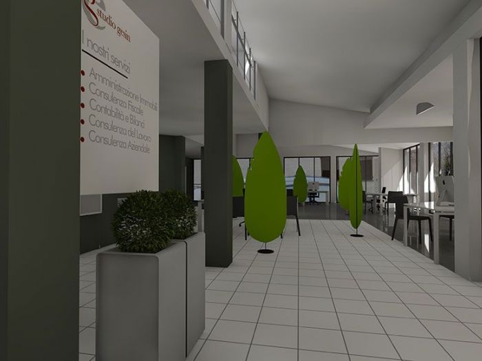 Archisio - Designer1995 Studio Architettura E Arredamento - Progetto Arredamento ufficio direzionale in centro valle intelvi comune di san fedele dintelvi como