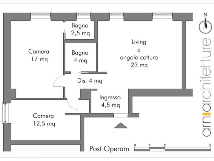 Archisio - Arnia Architetture - Progetto Appartamento a garbatella