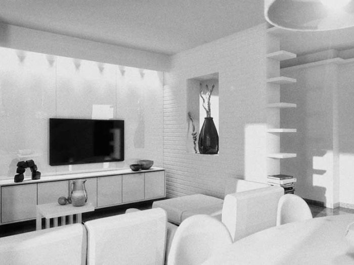 Archisio - Studio Ferretti - Progetto Arredo soggiorno