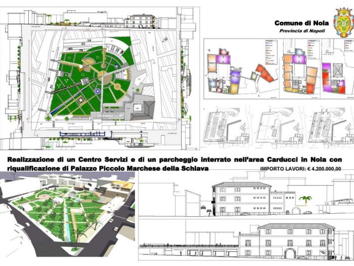 Archisio - Leopoldo Esposito Architetto - Progetto Centro servizi e di un parcheggio sotterraneo nellarea ex carducci del comune di nola na