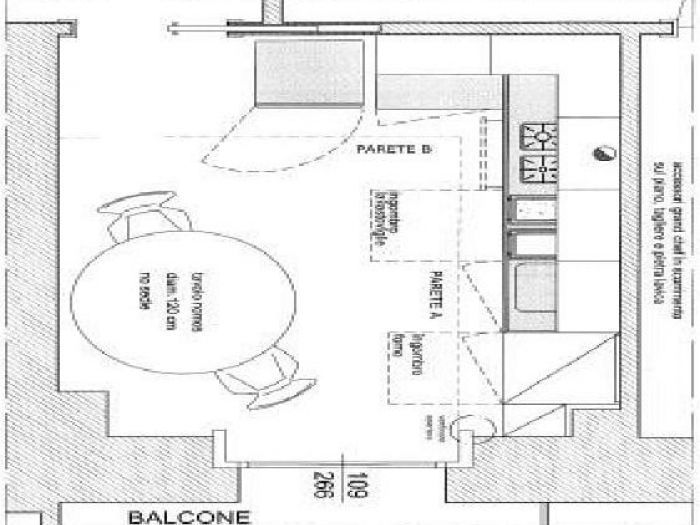 Archisio - Studio Tecnico Engineering Arch Carbone - Progetto Progetto layuot cucina