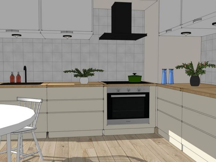 Archisio - Eleonora Degli Emili - Progetto Kitchen vray rendering