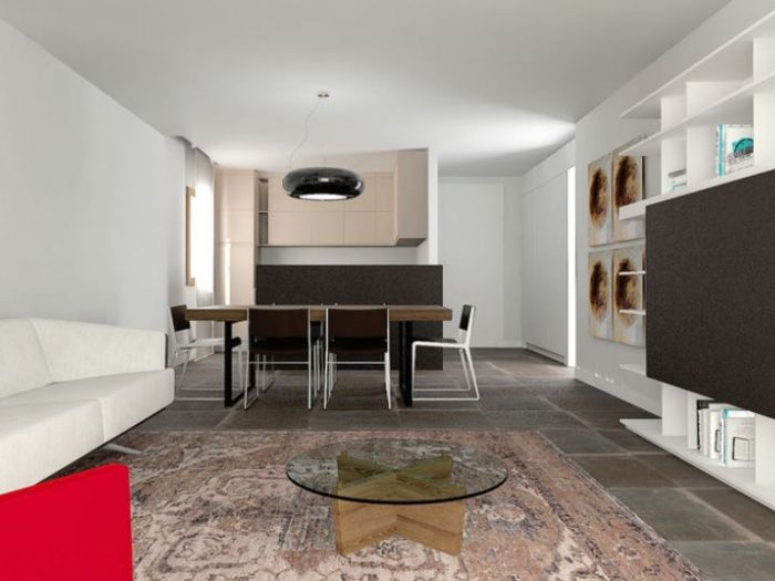 Archisio - Dario Poles - Progetto Interior design ristrutturazione attico a pn