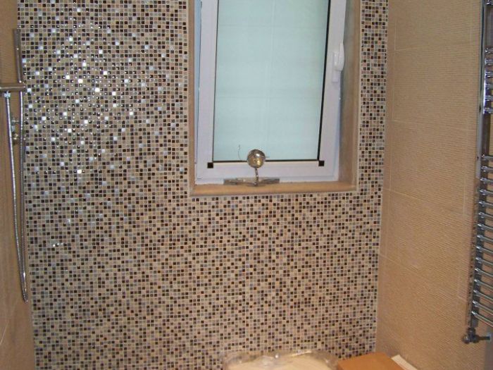 Archisio - Milillo Mario Lavori Edili - Progetto Bagno mosaico arco in pietra e travetti in romano