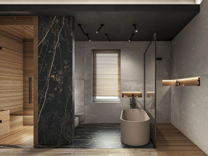 Archisio - Sf Architects - Progetto Bathroom spa