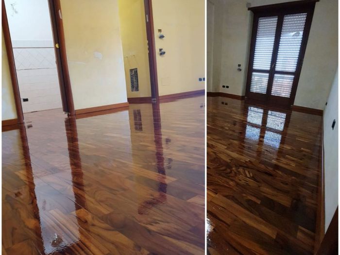 Archisio - Parquettista Roma - Progetto Restauro parquet massello con levigatura e verniciatura