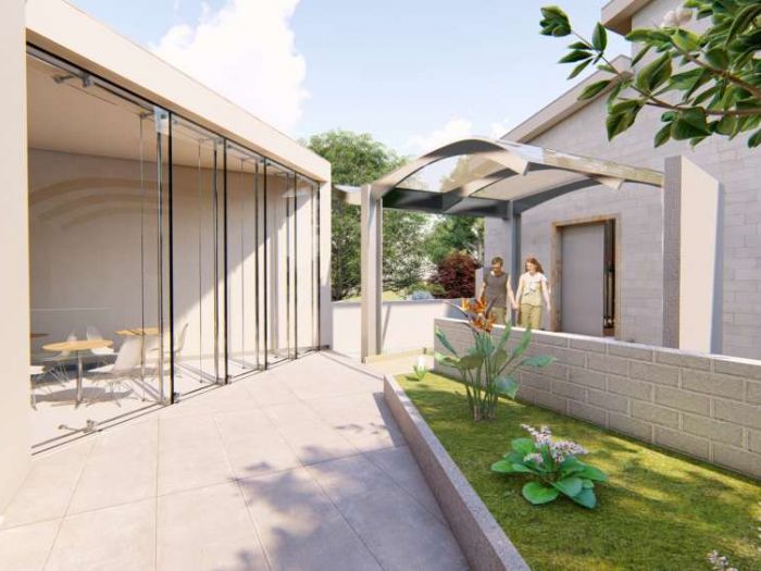 Archisio - Andrea Sorci Natural Living - Progetto Ipotesi progetto di ripristino di un capannone a borghetto flaminio rm per la sede museale della fondazione