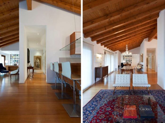 Archisio - Dario Poles - Progetto Interior design attico a pordenone