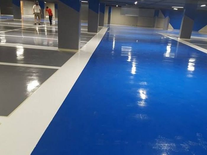 Archisio - Givir Sistemi In Resina Impresa Edile Civile E Industriale - Progetto Soluzioni per impianti sportivi ed aree di gioco parking via giulia - roma sistemi in multistrato sistemi per campi sportivi con supporto in asfalto