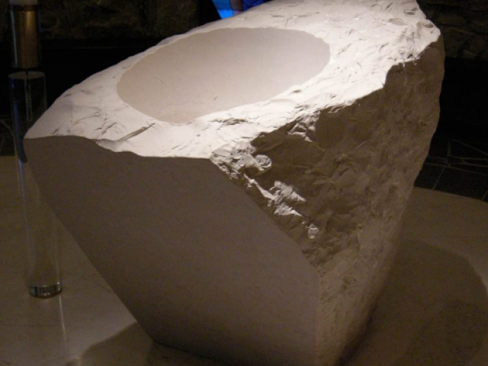 Archisio - Ateliers Romeo - Nicolas Dubois - Progetto La chiesa di theotokos a loppiano - fonte battesimale